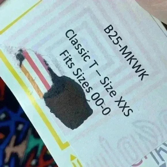 New Lularoe Classic T top sz XXS 00-0 retro tunic - Picture 7 of 11